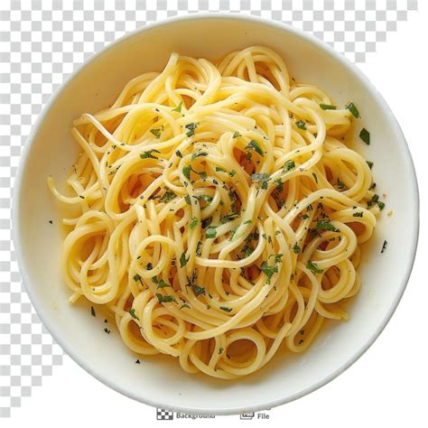 Premium Psd Noodle In The Plate Transparent Background