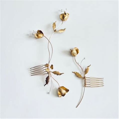 Wedding Hair Pins Wedding Makeup Yellow Gold Earrings Studs Clay