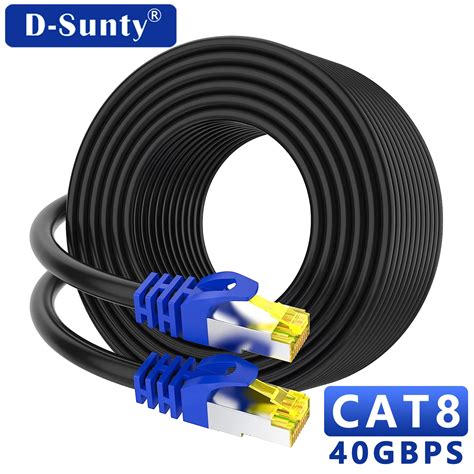 Ethernet-кабель Cat 8, уличный и внутренний кабель, 40 Гбит/с, 2000 МГц ...