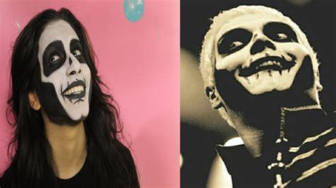 The Black Parade Skeleton Make Up Tutorial Youtube