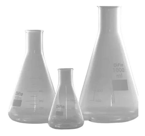 Matraz Erlenmeyer Graduado Vidrio 100 Ml Difte MercadoLibre