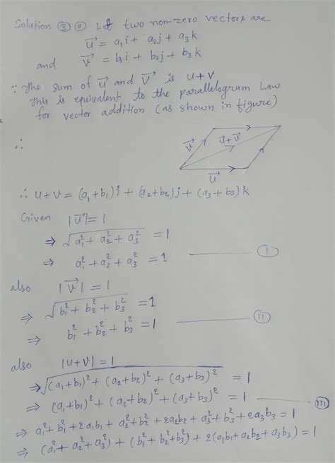 Solved 3 Let U And V Be Two Nonzero Vectors In R2 Suppose That Ju