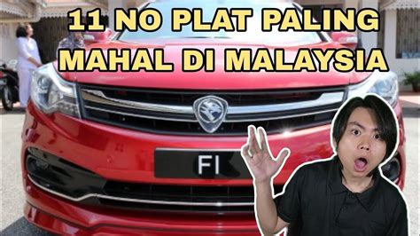 Nombor Plat Paling Mahal Di Malaysia Youtube