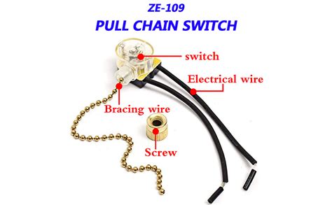 Akahttbn Ceiling Fan Switch Zing Ear ZE 109 Two Wire On Off Light