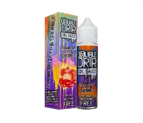 Strawberry Laces Sherbet E Liquid 50ml By Double Drip Uk Vape Store