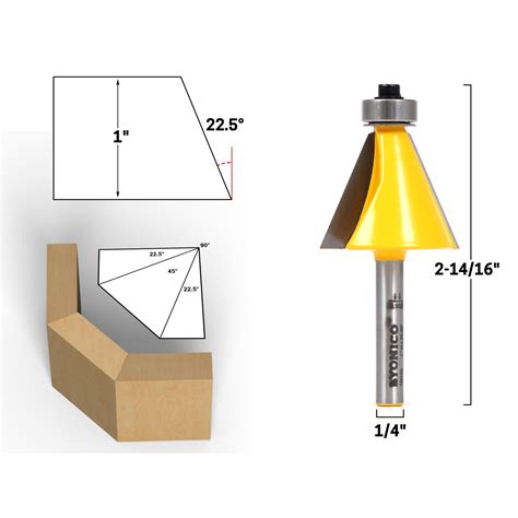 Edging Chamfer Degree Chamfer Edge Forming Router Bit