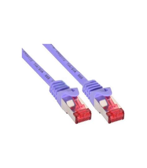 C Ble R Seau En Ligne S Ftp Pimf Cat Mhz Pvc Cuivre Violet M