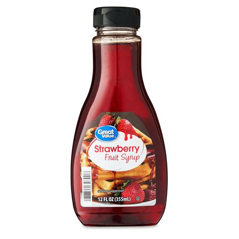 Great Value Strawberry Fruit Syrup | Fig App