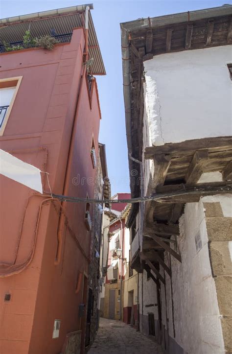 Losar De La Vera Streets Caceres Spain Stock Image Image Of Comarca