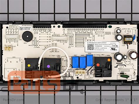 WB27X41350 GE Range Control Board With Overlay Parts Dr