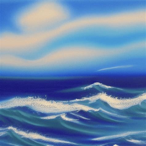 Bob Ross Seascape Graphic Creative Fabrica