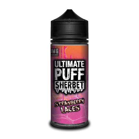 100ml Ultimate E Liquid Sherbet Range Strawberry Laces Ezee Liquids