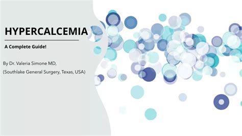 PPT Hypercalcemia A Complete Guide PowerPoint Presentation Free