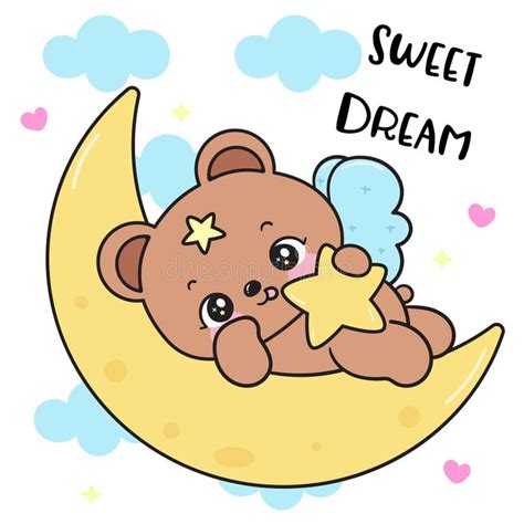 Teddy Bear Sleep Moon Stock Illustrations 1430 Teddy Bear Sleep Moon