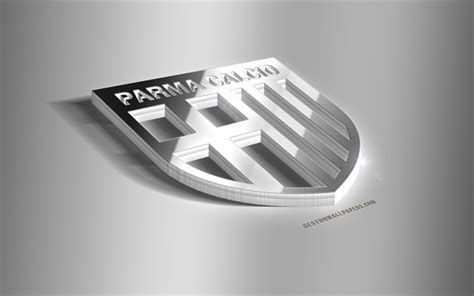 Download wallpapers Parma Calcio, 3D steel logo, Italian football club ...