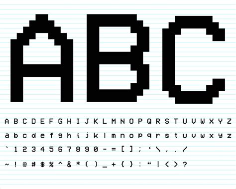 Among Us Alphabet Font