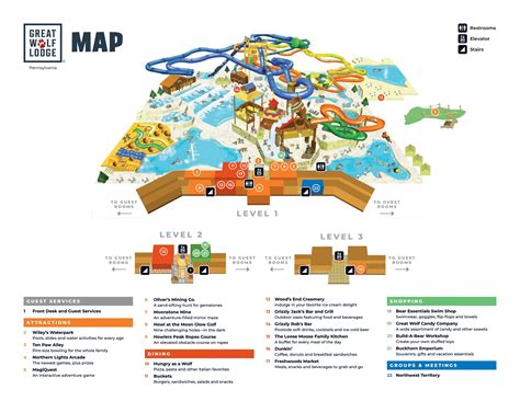 Great Wolf Lodge Poconos Map - Penni Rodina