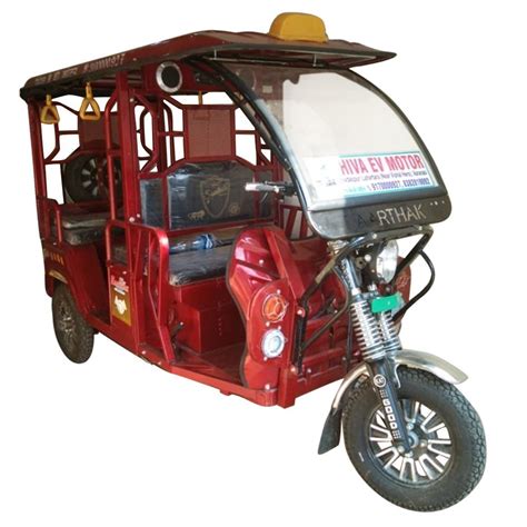 Saarthak Red Battery Operated Rickshaw At Rs Electric Tricycle