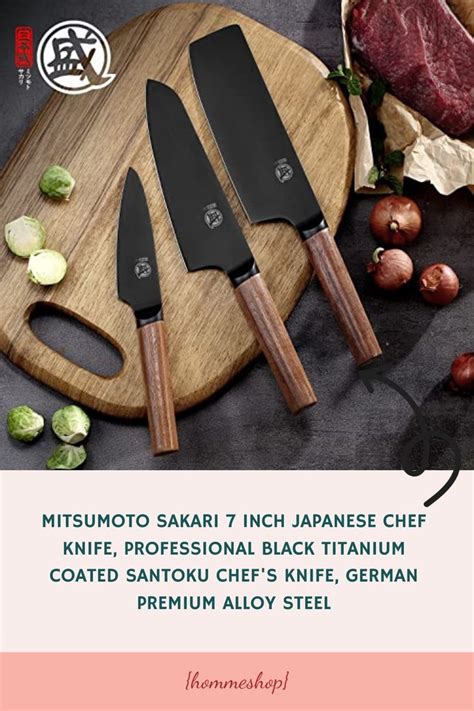 Mitsumoto Sakari Inch Japanese Chef Knife Professional Black