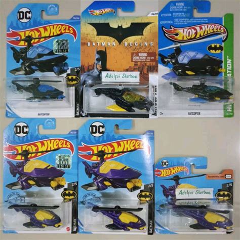 Jual Hotwheels Hot Wheels Batcopter Bat Copter Helikopter Pesawat Batman Factory Sealed Dc Hw