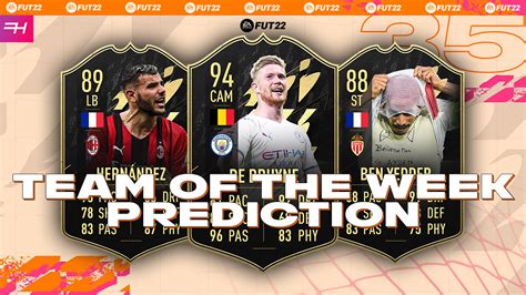 Fifa22 Team Of The Week 35 Prediction Futhead News