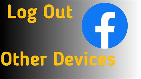 How To Logout Facebook Account From Other Devices Youtube