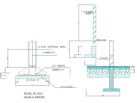 Column And Footing Design Cadbull Designinte