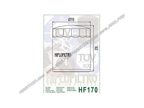 Oil filter HIFLO FILTRO HF170B for motorcycle HARLEY-DAVIDSON 1340 FXRS ...