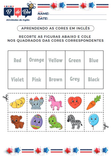 Atividades De Cores Em Ingl S Para Educa O Infantil