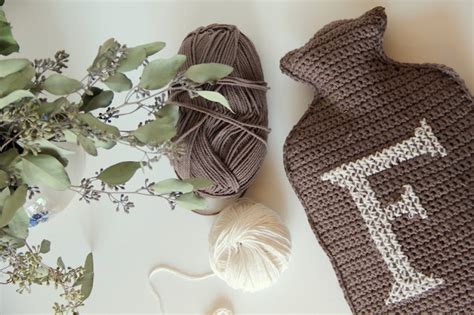 CreJJtion Crochet Hot Water Bottle Cover