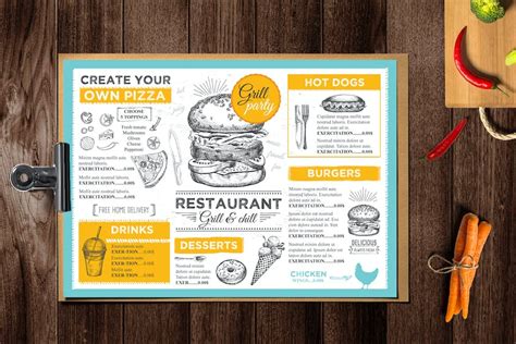 Burger Menu Template - Design Template Place