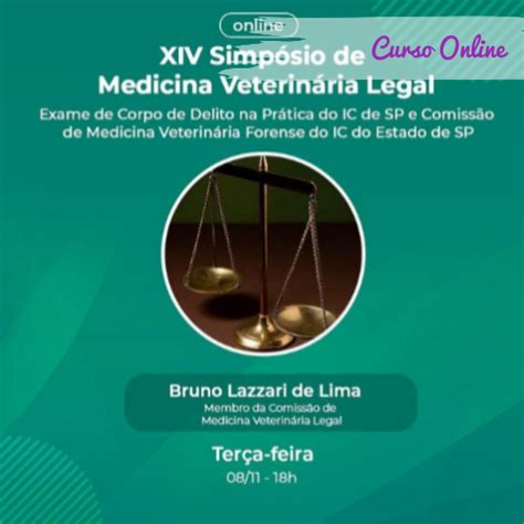 Curso Online XIV Simpósio de medicina veterinária legal palestra