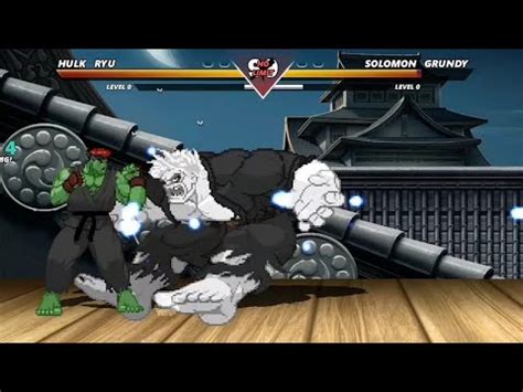 Hulk Ryu Vs Solomon Grundy High Level Awesome Fight Youtube