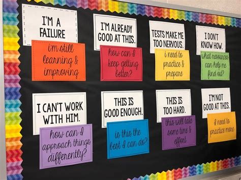 A Bulletin Board With Colorful Papers On It