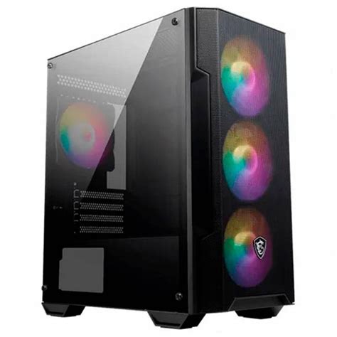 Gabinete Gamer Msi Mag Forge M100a Micro Atx 4 Fan Acrilico Argb