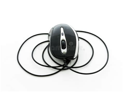 Computer Mouse With Usb Cable Stock Photo Image Of Device Gray 32587572