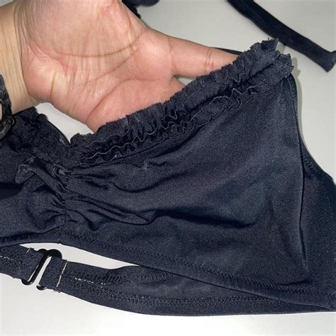 Ruffled Halter Bikini Top By J Crew This Bikini Depop