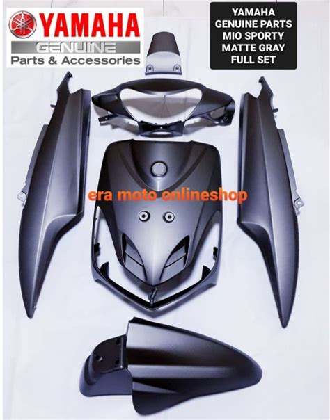 Mio Sporty Matte Gray Fairing Set Yamaha Genuine Parts Lazada PH