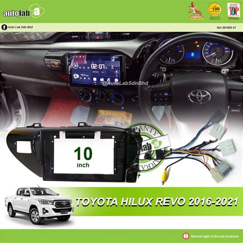 Android Player Casing 10 Toyota Hilux Revo 2016 2021 With Socket