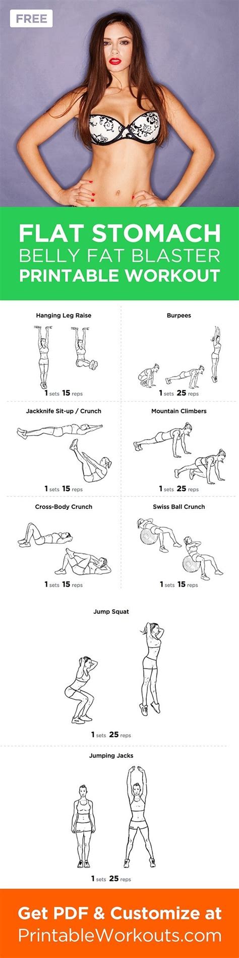 Excerise Flat Stomach Belly Fat Blaster At Home Workout For Men And Women