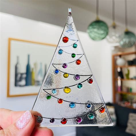 Fused Glass Kit Christmas Tree Decoration Kit Make At Home Fused