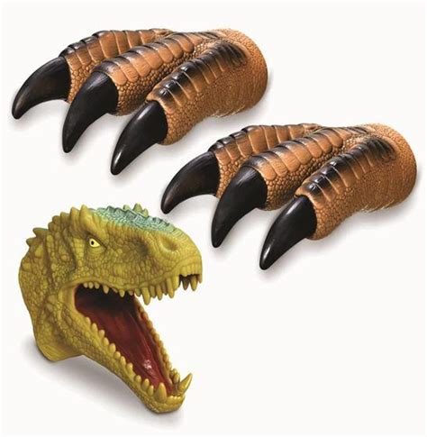 Kit Garras Fantoche Tiranossauro De M O Boneco Dinossauro Rex