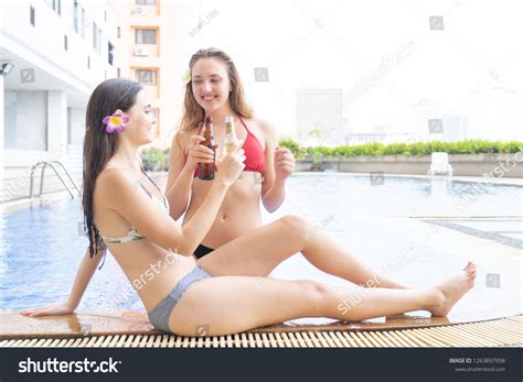 Sexy Hot Girl Wearing Bikini Dancing Stock Photo 1263897958 Shutterstock
