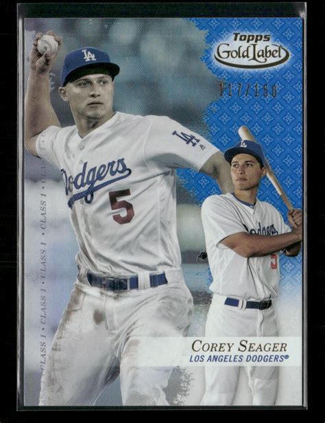 Topps Gold Label Corey Seager Class Blue Ebay