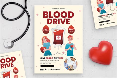 Blood Drive Flyer Template [PSD] - BrandPacks