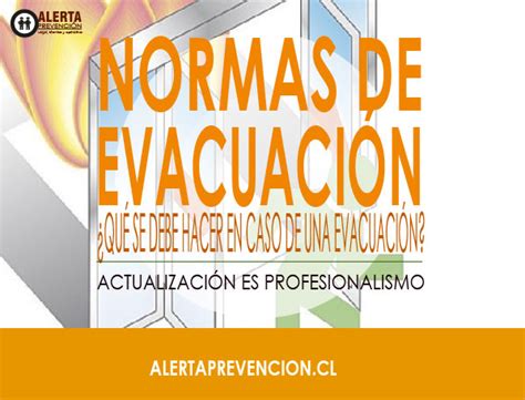 Normas De Evacuación Alerta De Prevención De Riesgos