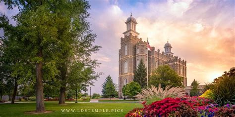 Logan Temple Sunset Panoramic Lds Temple Pictures Lds Temple