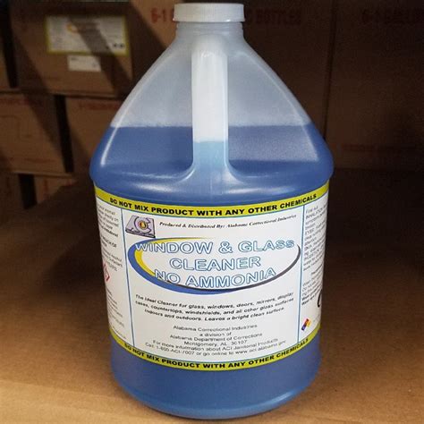 Window and Glass Cleaner No Ammonia | Alabama Correctional Industries