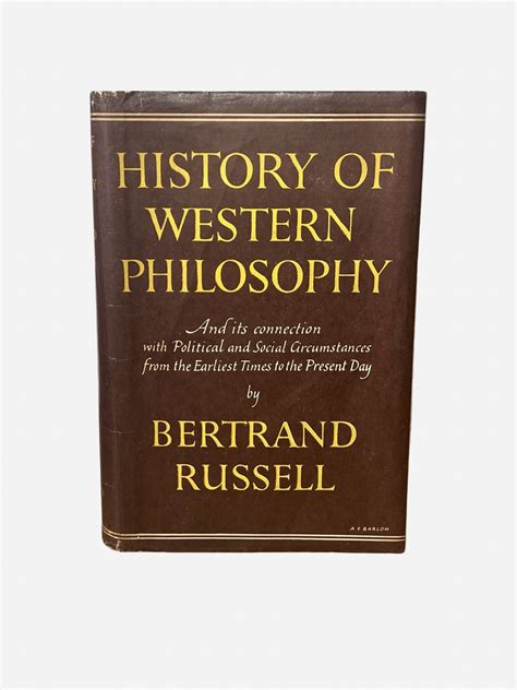 Biblio History Of Western Philosophy By Russell Bertrand Hardcover