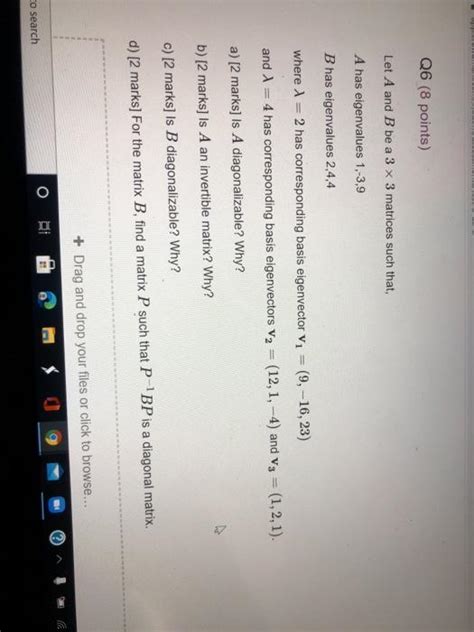 Solved Q Points Let A And B Be A X Matrices Such Chegg